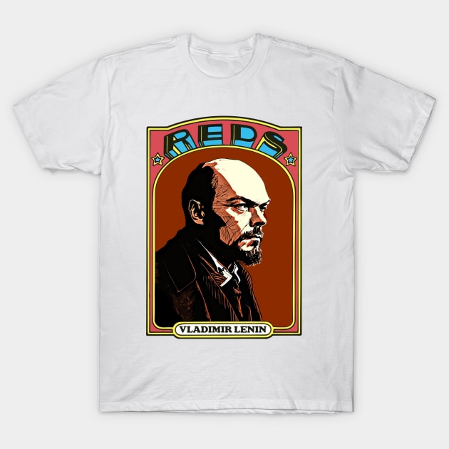 Vladimir Lenin - Retro Communist Trading Card T-Shirt by DankFutura